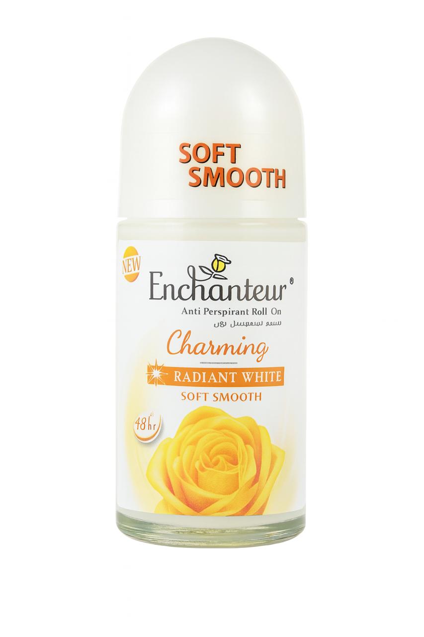 Enchanteur Radiant White Charming Soft Smooth Perfumed Deo Roll On - 50ml | انشانتر مزيل تعرق رول اون شارمنغ - 50 مل