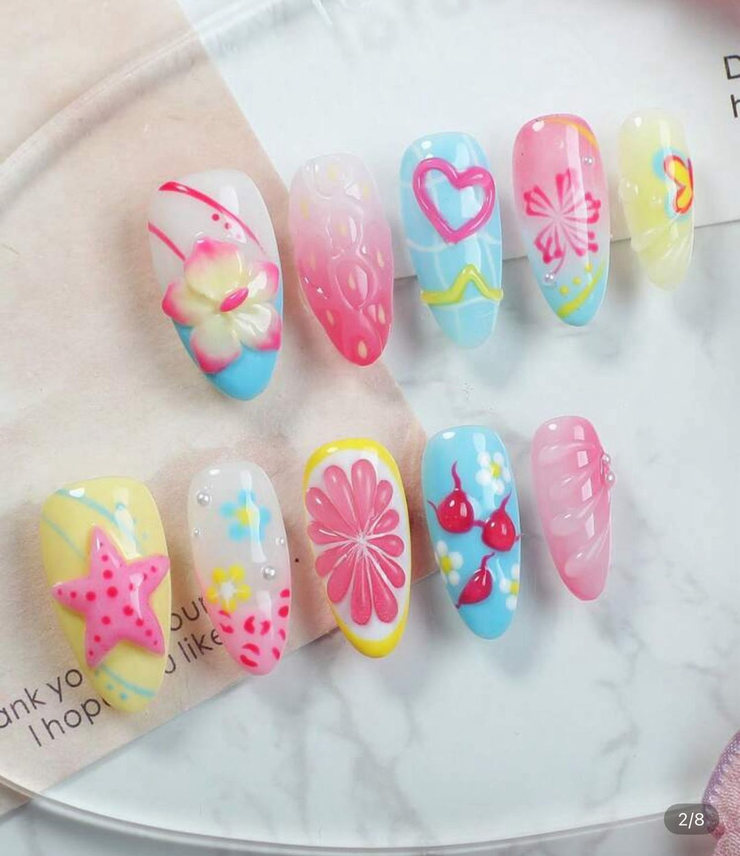 Sea Nail Set | أظافر اصطناعية
