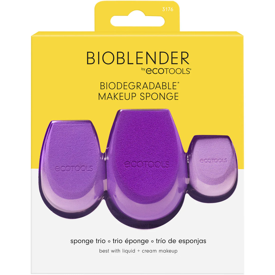ecoTOOLS Bioblender Makeup Sponge 3pcs | اسفنجات مكياج - 3 قطع