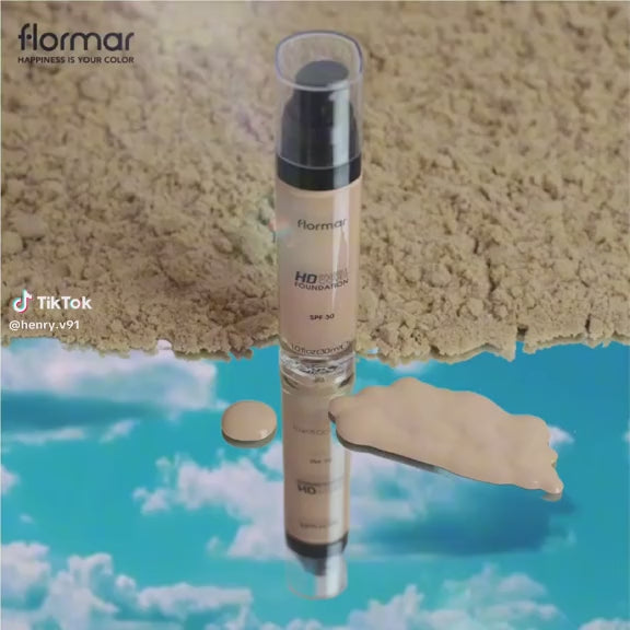 Flormar HD Invisible Cover Foundation - 30ml | فلورمار كريم الاساس - 30 مل