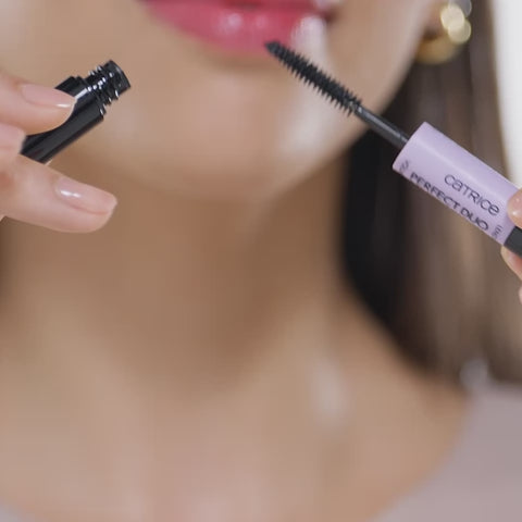 Catrice Perfect Duo Xxl Effect Mascara Black - 8ml | كاتريس بتأثيرين - تطويل و تكثيف باللون الأسود - 8 مل