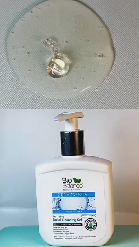 Bio Balance Dermasebum Facial Cleansing Gel - 250ml | بايو بالانس غسول للبشرة الدهنية والمختلطه مضاد للحبوب والمسام  - 250 مل
