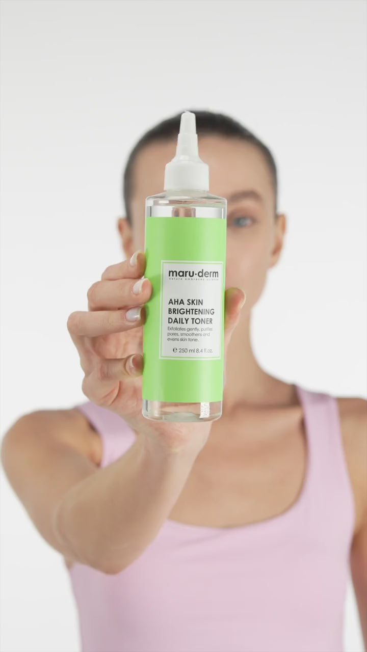 maru.derm aha skin brightening daily toner - 250ml | مارو.ديرم تونر احماض ال aha لتفتيح البشرة - 250 مل