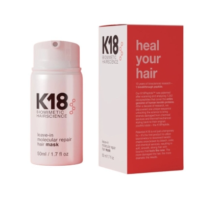 K18 Future Society Leave-In Molecular Repair Hair Mask - 50ml | كي 18 ماسك اصلاح الشعر ليف ان - 50 مل