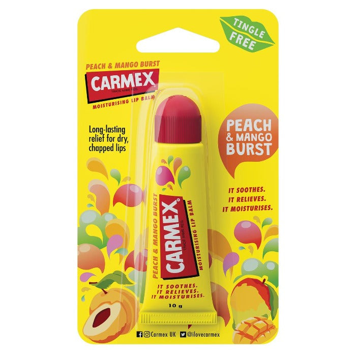 Carmex Peach Mango Lip Balm - 10g | كارميكس خوخ و مانجو مرطب شفاه - 10 غرام