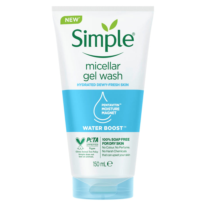 Simple Water Boost Micellar Facial Gel Wash - 150ml | سمبل غسول ميسلير جيل - 150 مل