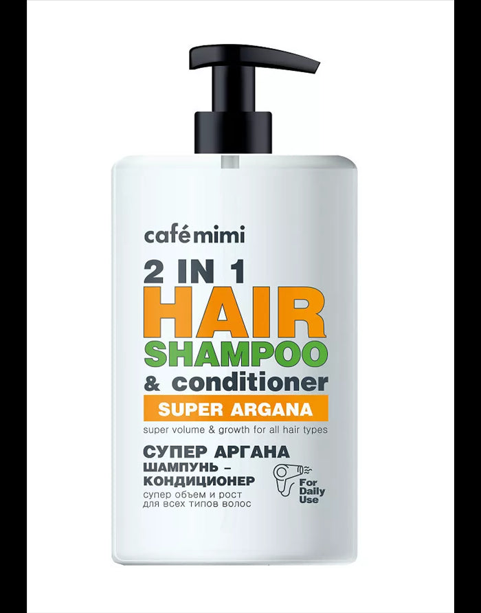 Cm Super Hair Conditioner Shampoo 2 In 1 Super Argana Super Volume & Growth - 450ml