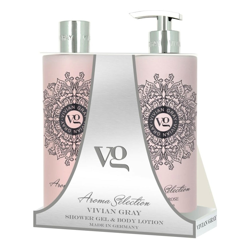 Aroma Shower Gel Body Lotion Lotus & Rose - 2 X 500ml