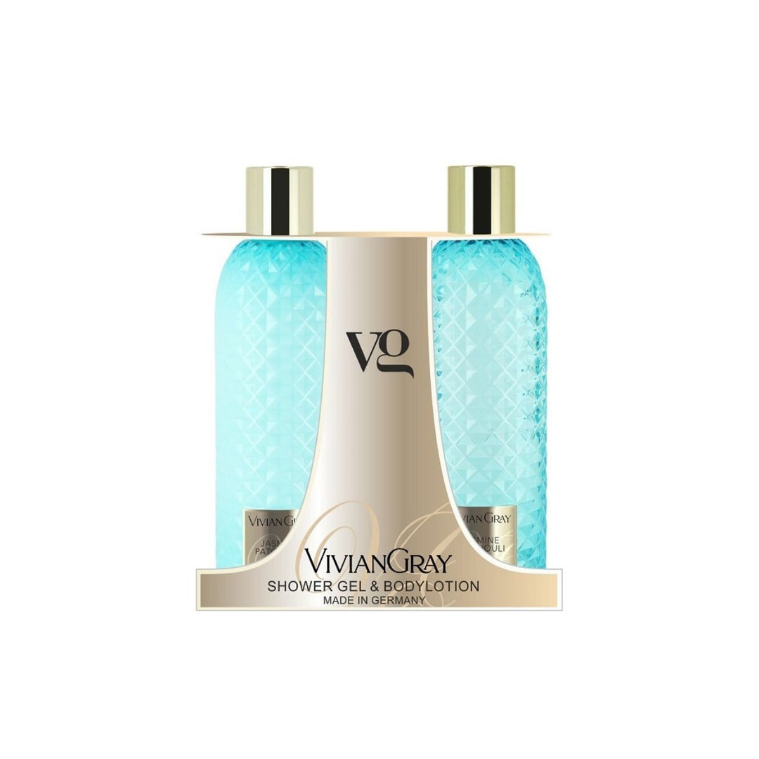 Gemstone Turquoise Set Shower Gel Body Lotion - 2 x 300ml