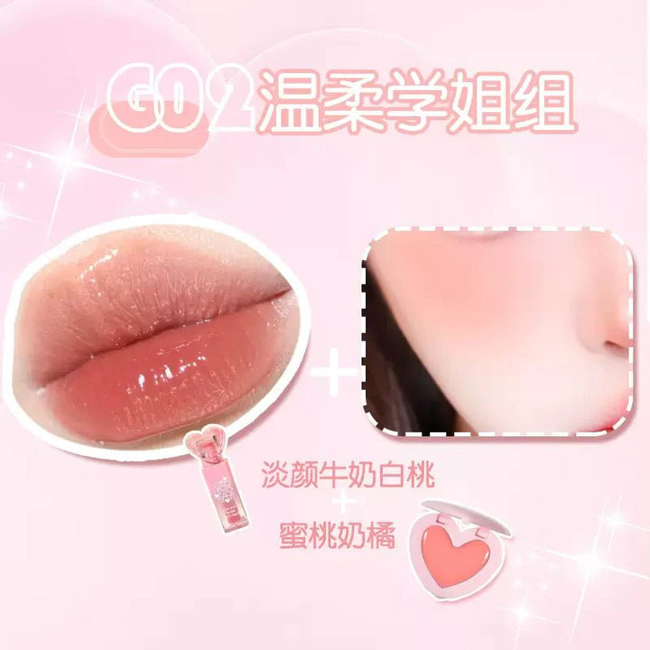 Lovely Cream Blush&Lipstick Set -1.2g