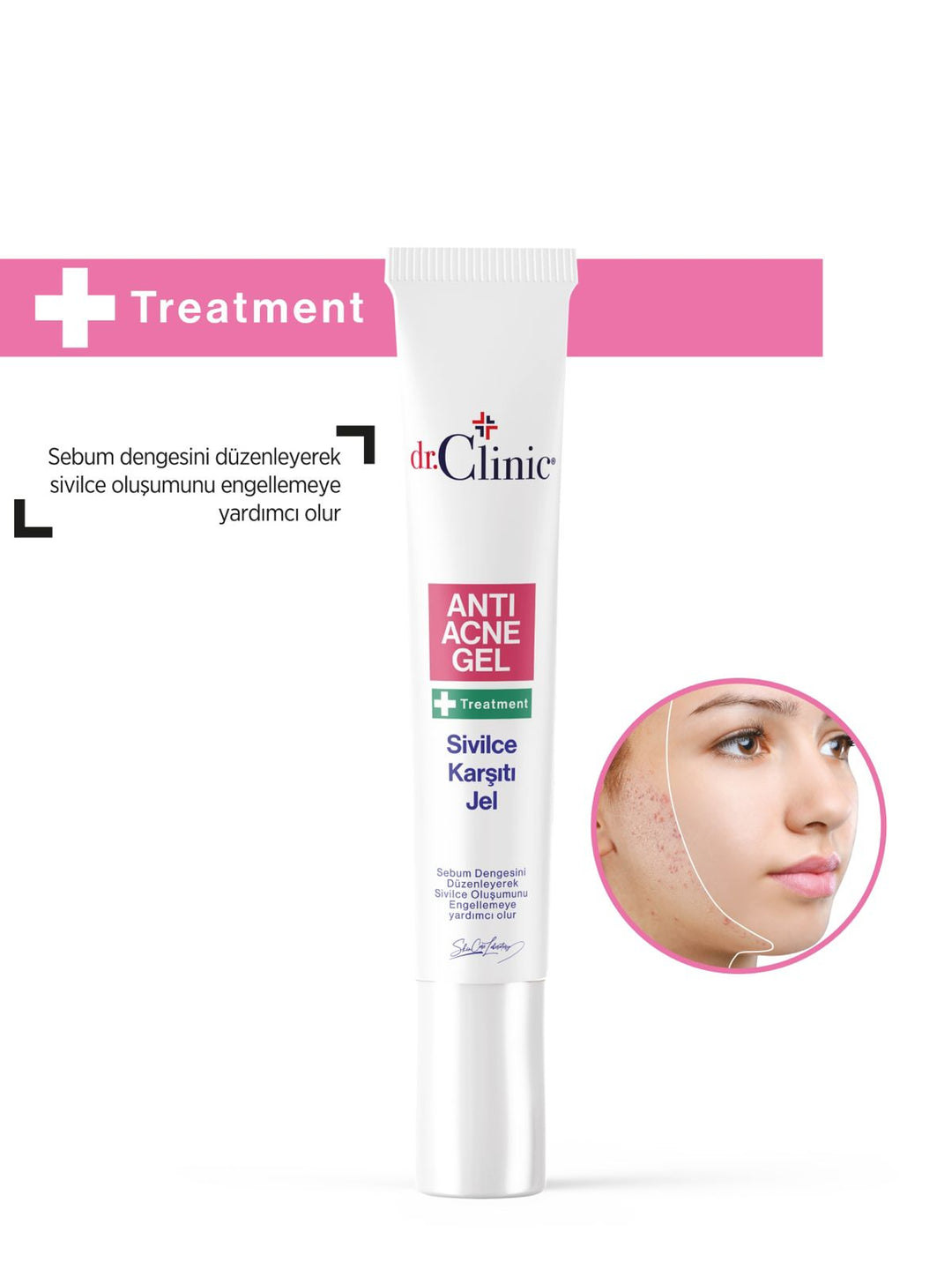 dr.Clinic Anti Acne Gel Treatment - 15ml | دكتور كلينيك جل علاج حب الشباب– 15 مل