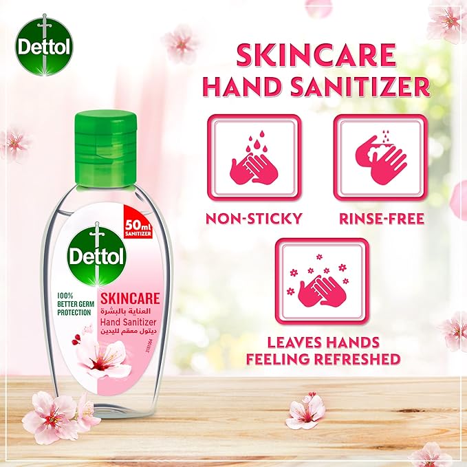 Dettol Skincare Hand Sanitizer - 50ml | ديتول معقم يدين - 50 مل