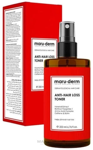 Maru.derm Anti Hair Loss Toner Kit - 100ml | مارو.ديرم تونر للشعر ضد تساقط الشعر  - 100 مل