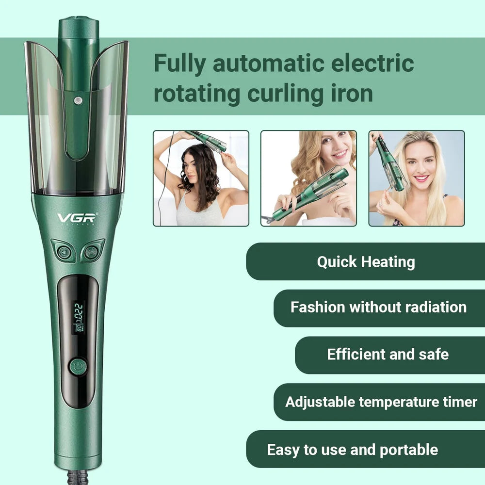 VGR Professional Automatic Hair Curler | جهاز تجعيد الشعر الأوتوماتيكي الاحترافي من VGR