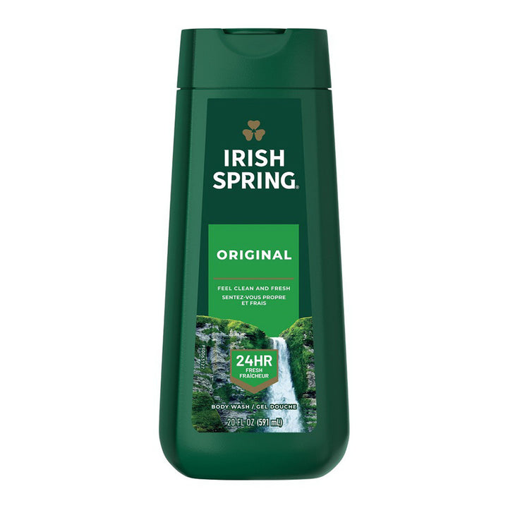 Irish Spring Original Clean Moisturizing Face  Body Wash - 591ml | أيرش سبرينغ جل استحمام مرطب للرجال - 591 مل