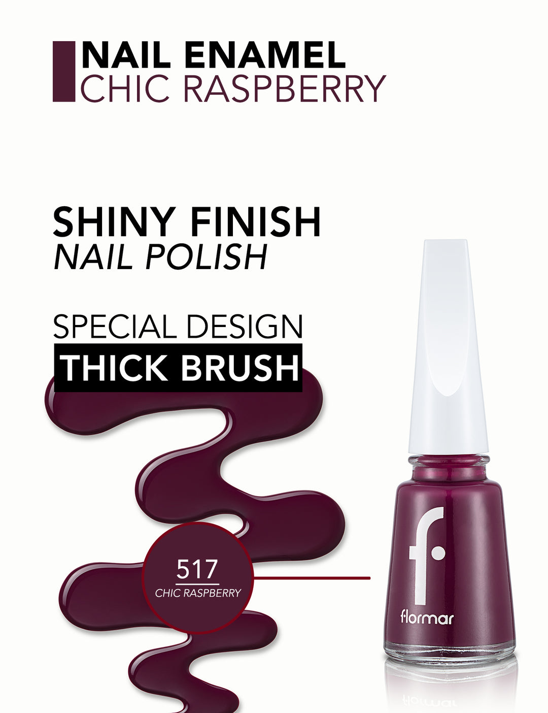 Flormar Nail Enamel - 11ml | فلورمار صبغ أظافر