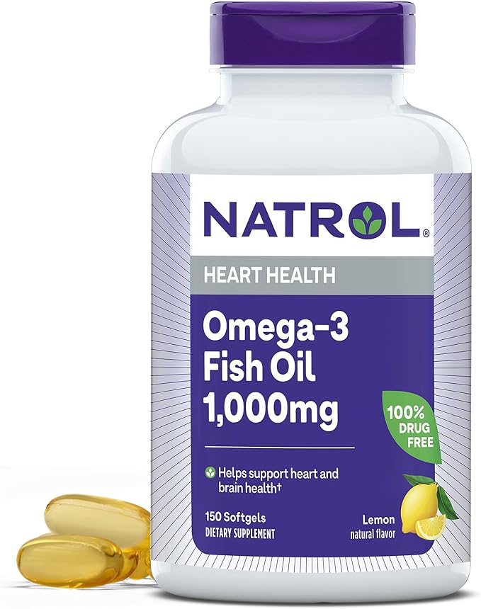 Natrol Omega-3 Fish Oil 1000mg - 150softgels | كبسولات اوميغا 3 1000 مغ - 150 كبسولة