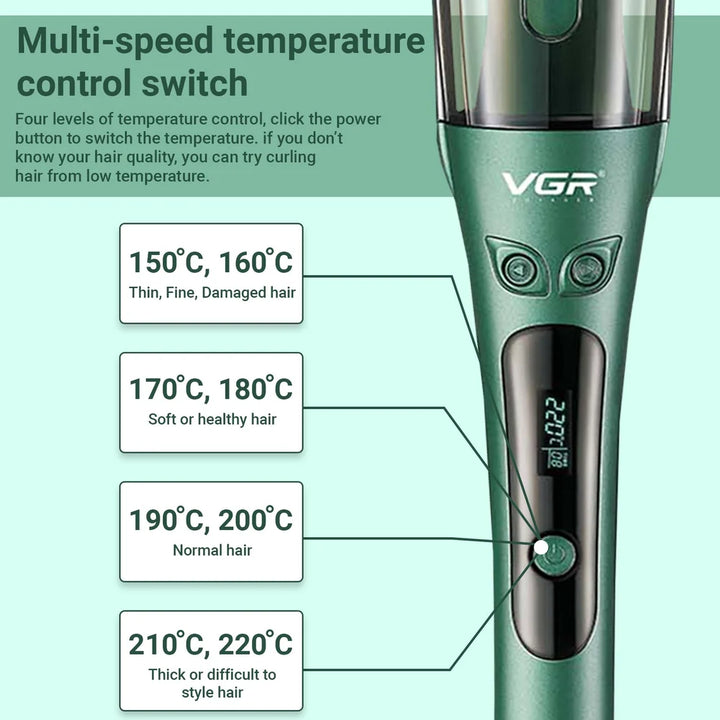 VGR Professional Automatic Hair Curler | جهاز تجعيد الشعر الأوتوماتيكي الاحترافي من VGR