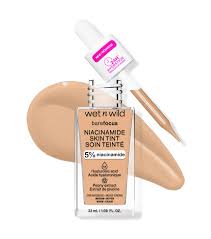 wet n wild Foundation Bare Focus Niacinamide Skin Tint - 32ml | ويت ان وايلد كريم أساس تنت بالنياسناميد - 32 مل
