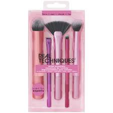 Real Techniques Artist Essentials Makeup Brush Set - 4pcs | ريل تكنيك سيت فراشي مكياج - 4 قطع