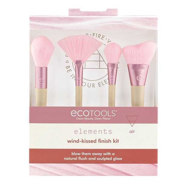 Elements Wind-Kissed Finish Kit 4pcs | مجموعة فراشي مكياج - 4 قطع