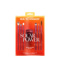 Real Techniques Solar Power Molten Metallic Eye Set - 7pcs | ريل تكنيك مجموعة فرش مكياج للعيون - 7 قطع