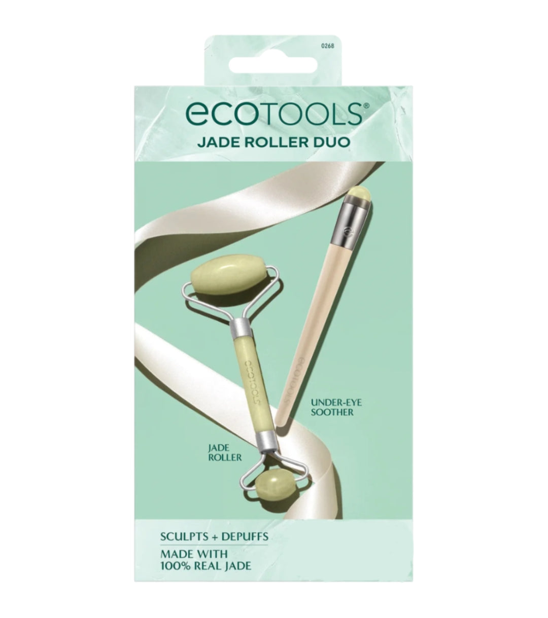 Jade Roller Dou Roller+Eye Contour Rouller 2pcs | مجموعة رولر اليشم المزدوج - 2 قطعة