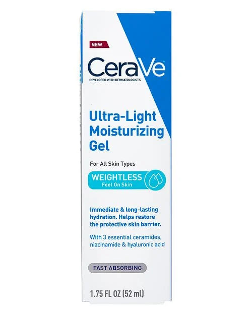 Cerave Ultra-Light Moisturizing Face Gel - 52ml |سيرافي جل مرطب خفيف للعناية بالوجه - 52 مل