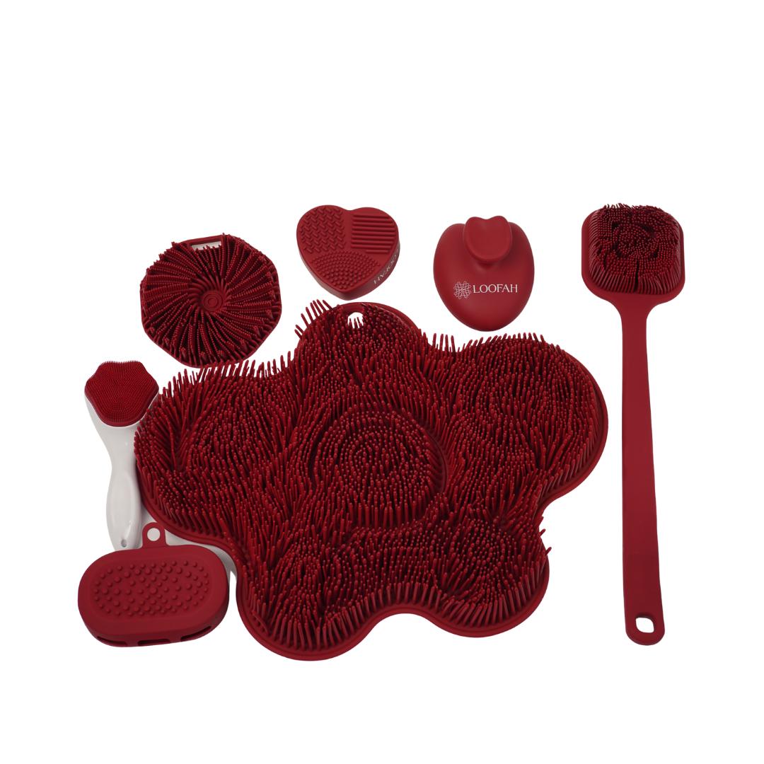 Full Loofa Set | مجموعة السيلكون الكاملة للاستحمام