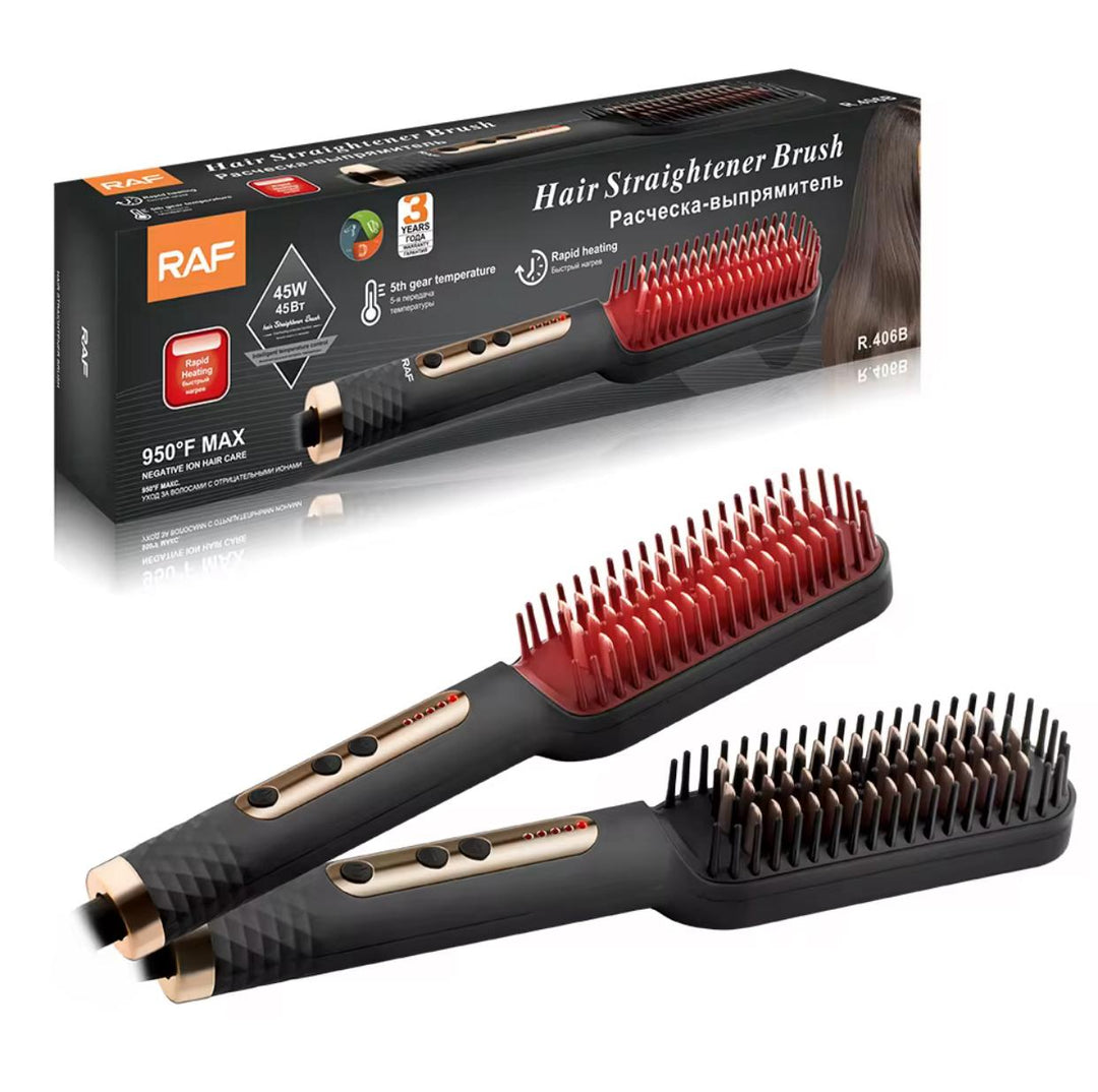 RAF Hair Straightener Brush | مشط تصفيف وفرد الشعر  RAF