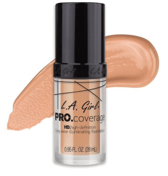 L.A Girl Pro Coverage Liquid Foundation - 28ml | ال ايه كيرل كريم أساس - 28 مل