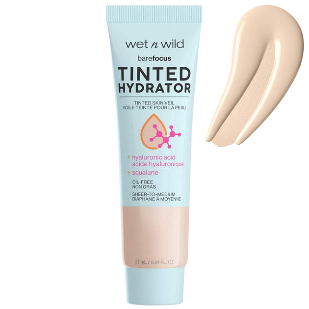 wet n wild BARE FOCUS TINTED HYDRATOR TINTED SKIN VEIL - 27ml | ويت ان وايلد مرطب مع لون للوجه - 27 مل