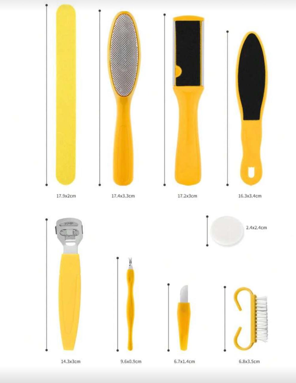 Tools & Cases Foot care tools, 9 pieces | أدوات العناية بالقدم، 9 قطع