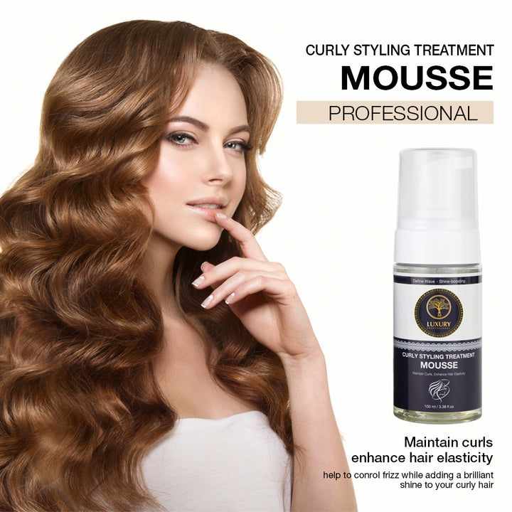 LUXURY Curly Styling Treatment Mousse - 100ml | لكجري موس تجعيد الشعر - 100 مل