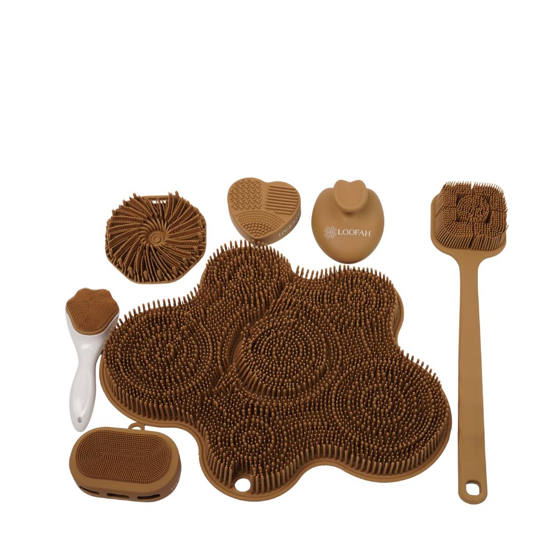 Full Loofa Set | مجموعة السيلكون الكاملة للاستحمام