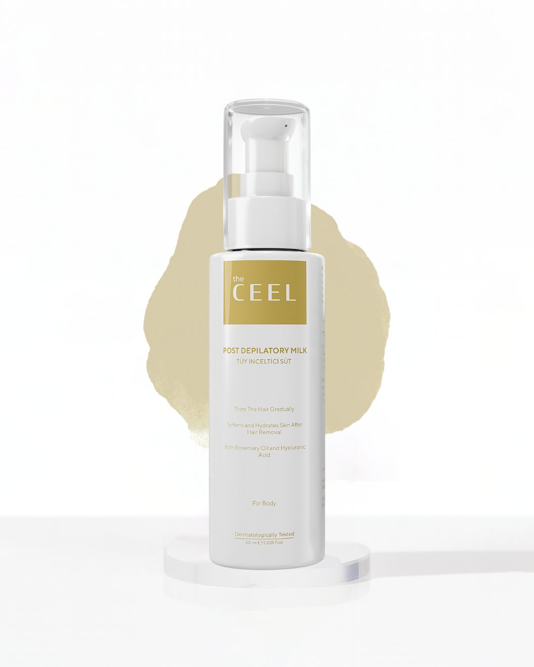 the CEEL Post Depilatory Milk For Body - 60ml | ذا سيل حليب للجسم بعد ازالة الشعر - 60 مل