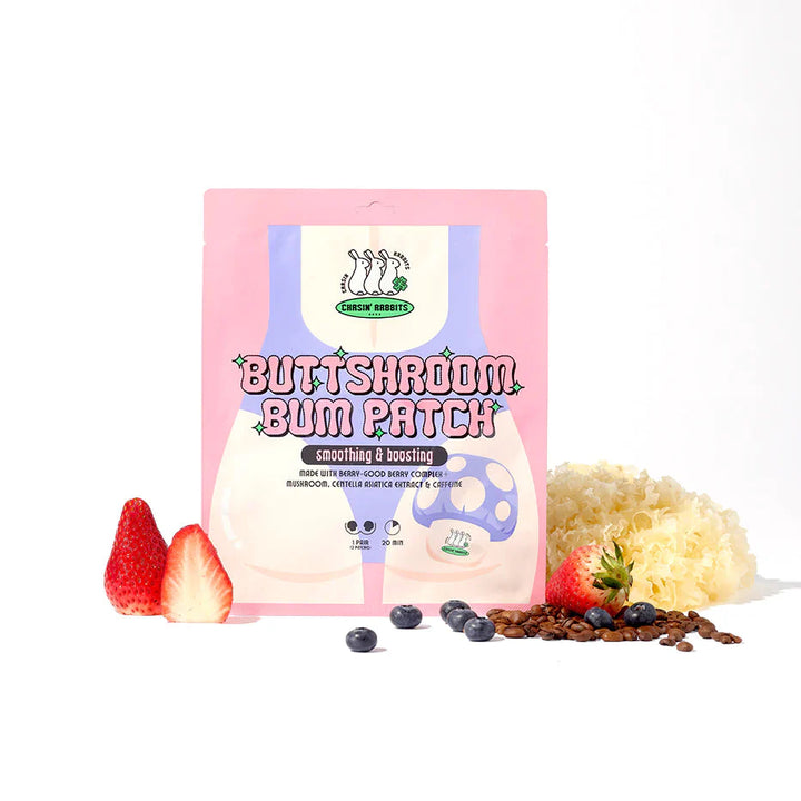Wholesale It's Skin Chasin Rabbit Butt Shroom Bum Patch (18g, 2 sheets) | تشيسن رابيتس ماسك كريمي لشد منطقة المؤخرة - ورقتين