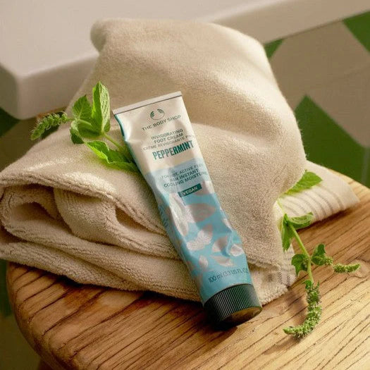 The Body Shop Peppermint Invigorating Foot Cream - 100ml | ذا بودي شوب كريم النعناع للأقدام - 100 مل