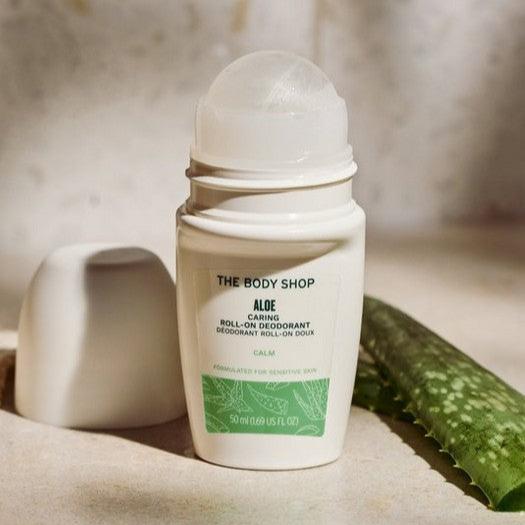 The Body Shop Aloe Caring Roll-on Deodorant - 50ml | ذا بودي شوب مزيل تعرق رول - 50 مل