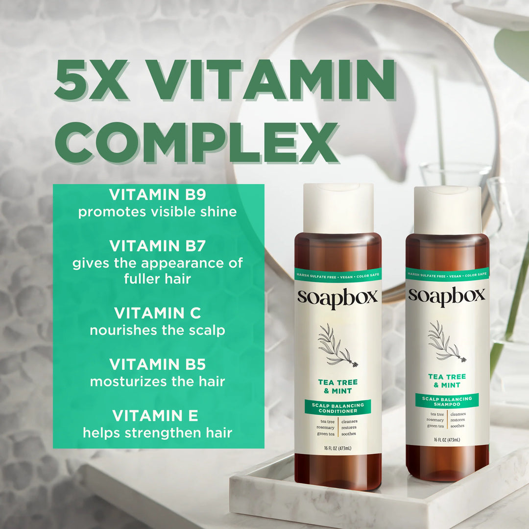 Soapbox Conditioner - Tea Tree & Mint - 473ml | سوب بوكس بلسم شجرة الشاي و النعنع - 473 مل