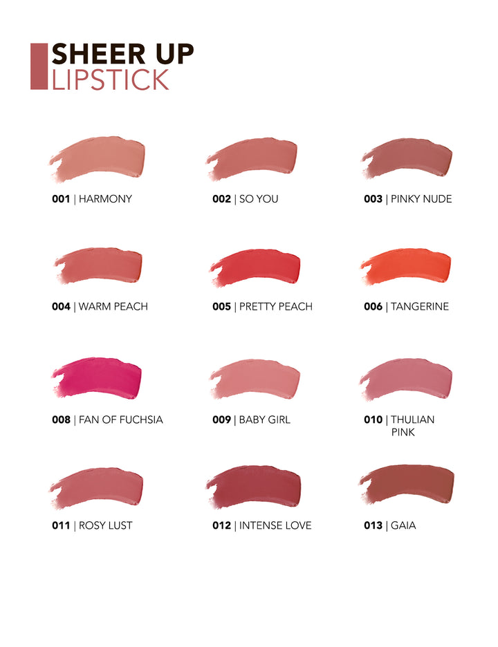 Flormar Sheer Up LipStick - 3g | فلورمار أحمر شفاه - 3 غرام