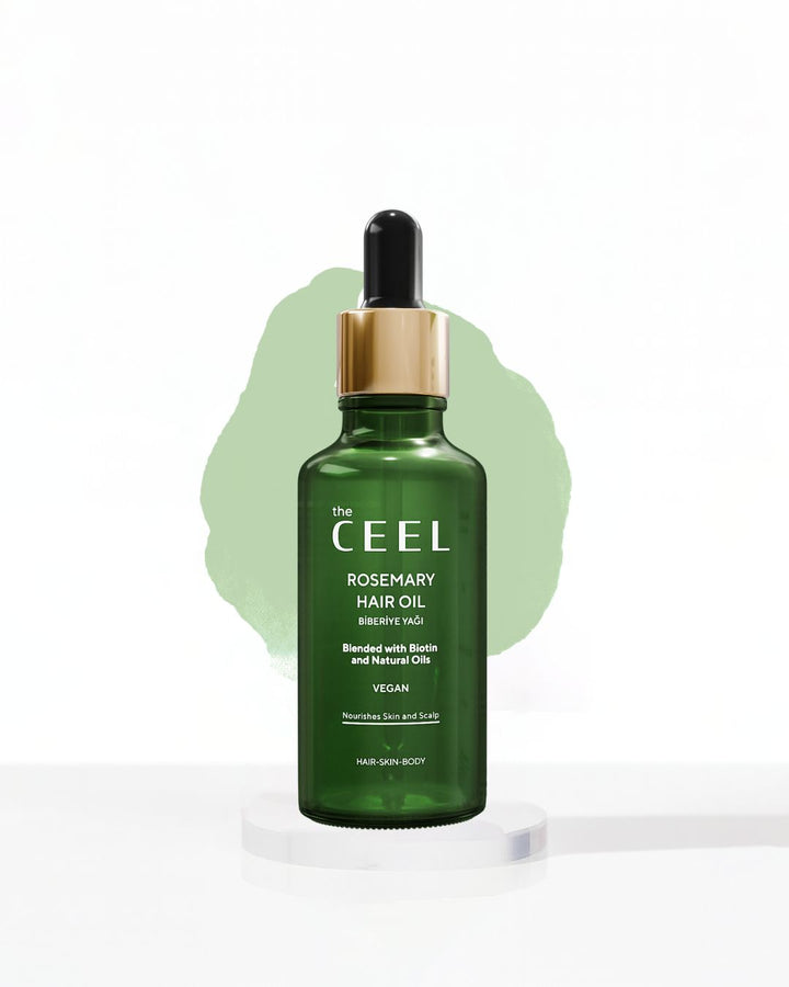 the CEEL Rosemary Hair Oil Vegan Hair Skin Body - 50ml | ذا سيل زيت للشعر غني بإكليل الجبل - 50 مل