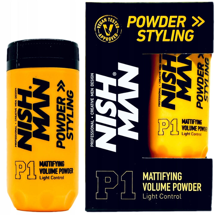 NISH MAN Powder Styling Light Control - 20g| نايش مان بودرة تصفيف الشعر -20 غرام