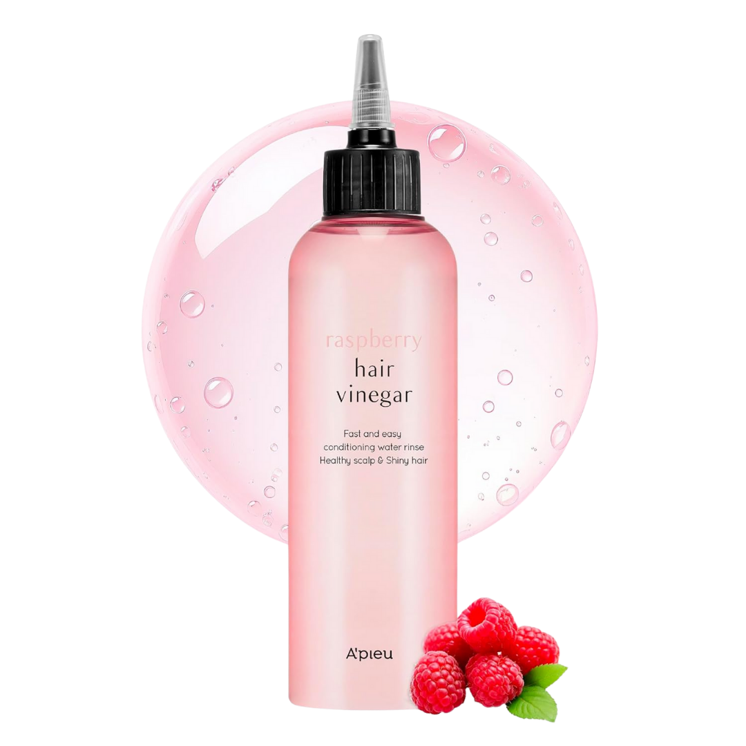A`pieu Raspberry Scalp Hair Vinegar - 200ml | ابيو تونر خل التفاح للشعر بمستخلص التوت - 200 مل