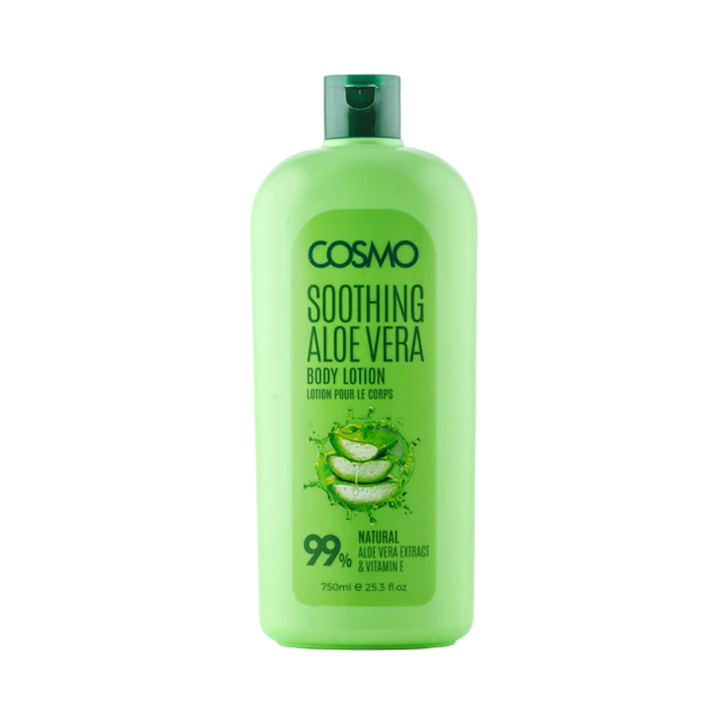 COSMO Soothing Aloe Vera Body Lotion 99% Natural - 750ml | كوزمو لوشن للجسم بالالوفيرا - 750 مل