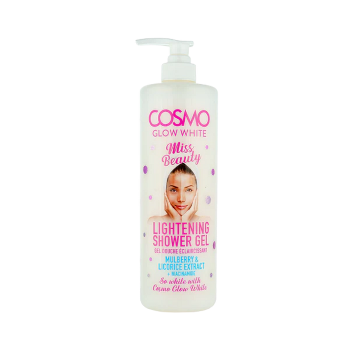 COSMO Glow White Whitening Shower Gel Miss Beauty - 1000ml | كوزمو سائل استحمام مفتح للبشرة - 1000 مل