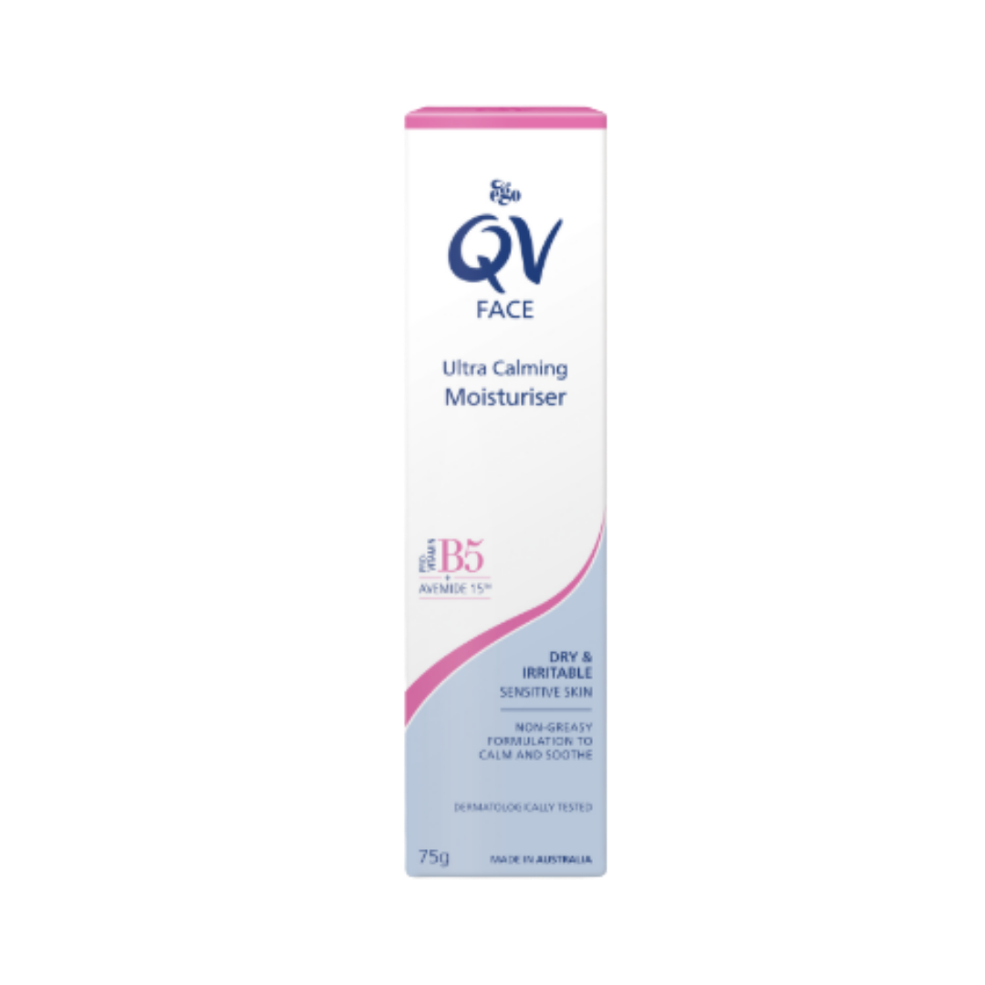 QV Face Ultra Calming Moisturiser - 75g | كيو في مرطب ومهدئ للبشرة - 75 غ