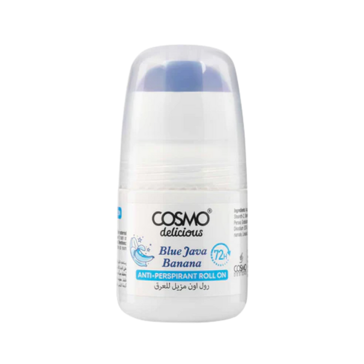 COSMO Blue Java Banana Anti- Perspirant Roll On 72H - 50ml | كوزمو مزيل تعرق رول بلو جافا - 50 مل