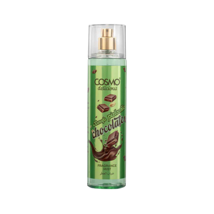 Cosmo Kunafa Pistachio & Chocolate Fragrance Mist - 250ml | كوزمو ميست للجسم برائحة البيستاشيو و الكنافة وشوكولا - 250 مل