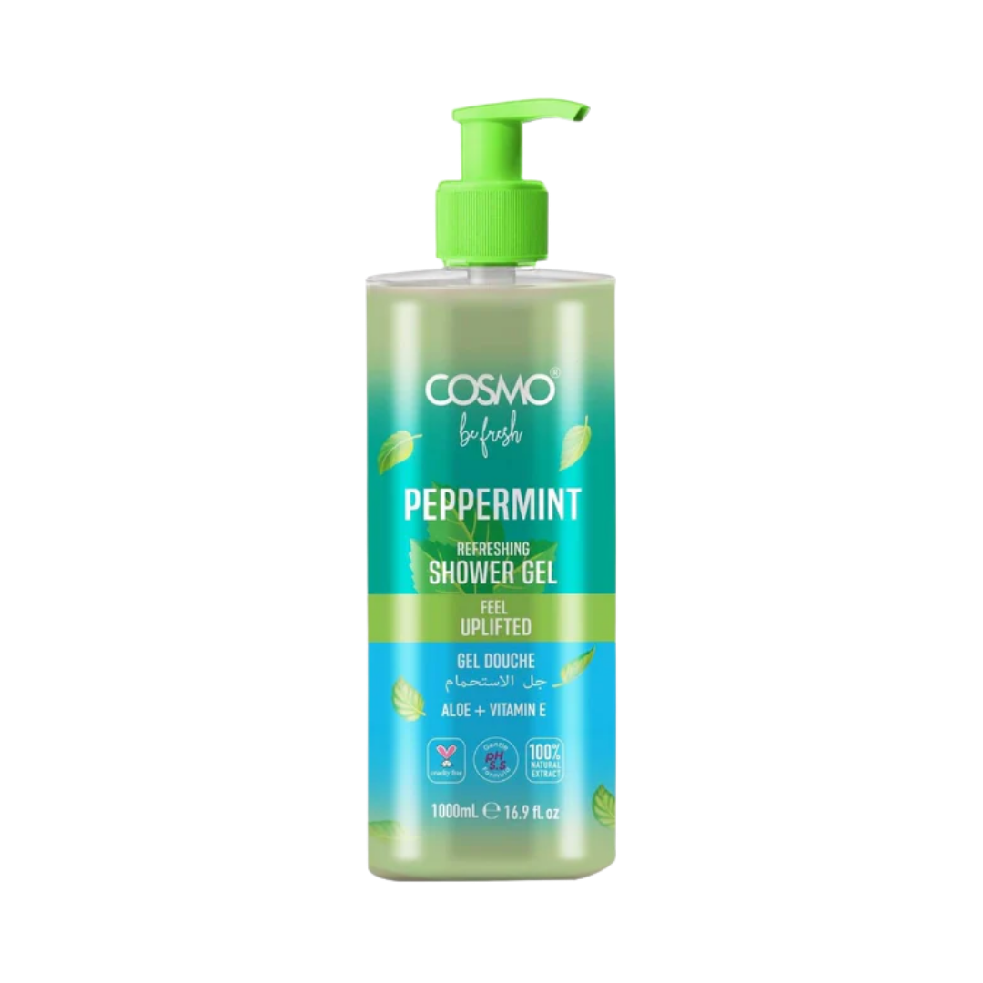COSMO Peppermint Pefreshing Shower Gel - 1000ml | كوزمو جل الاستحمام برائحة النعناع - 1000 مل